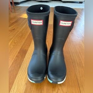 Hunter Original Short Color Spalsh Black Rain Boots